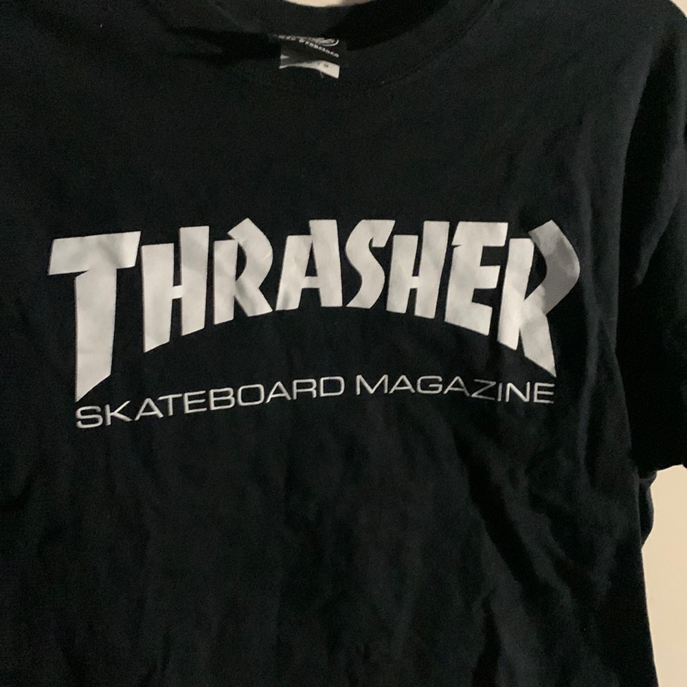 Black Thrasher skateboard magazine shirt
